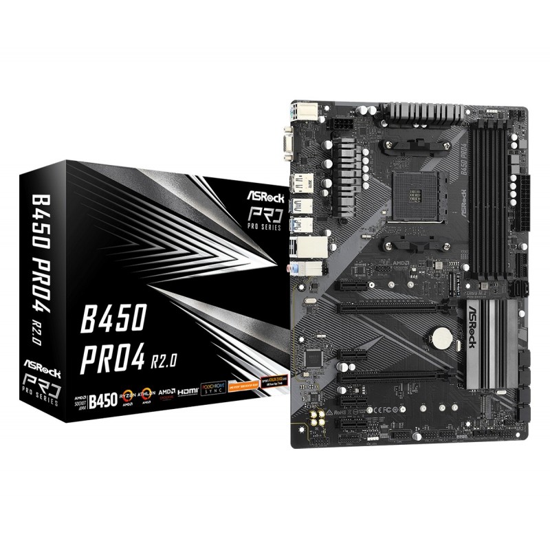 Amazon.com: ASROCK B450M PRO4 R2.0 Socket AM4/ AMD B450