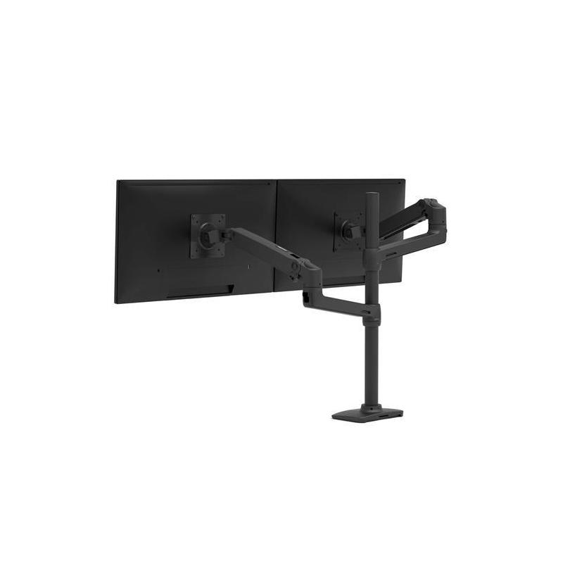 ergotron LX Dual Stacking Arm ホワイト Ergotron LX Dual Monitor Arm With Under Mount C-Clamp